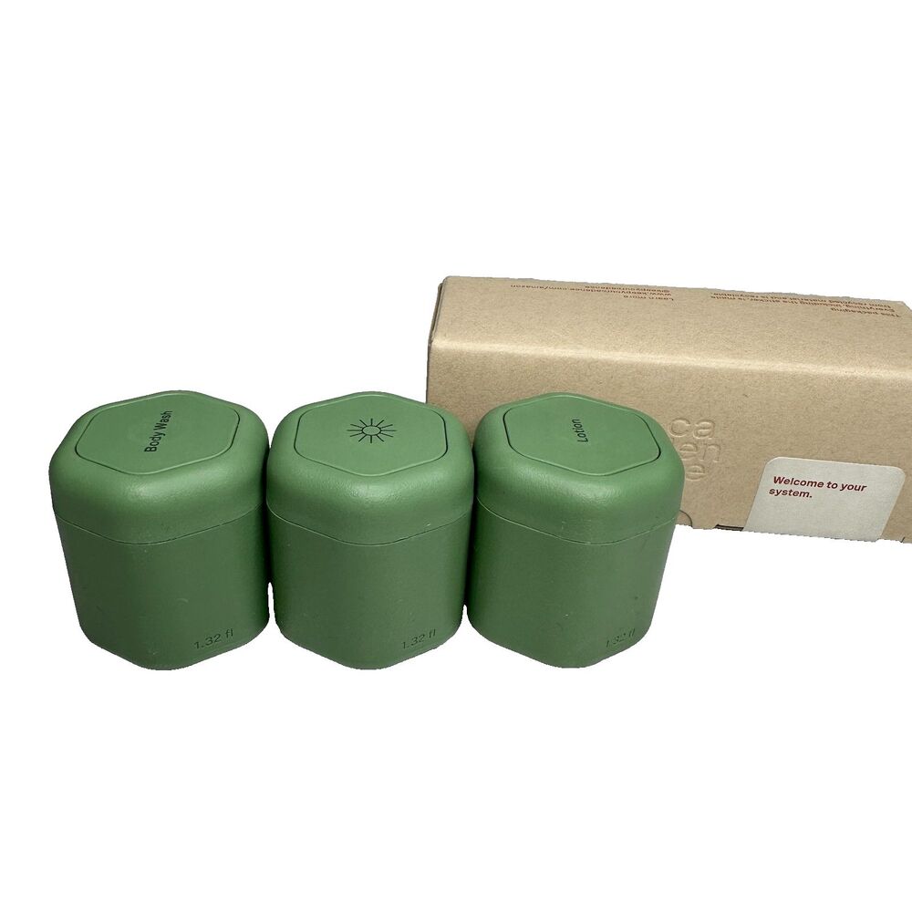Cadence Flex Medium 1.32 oz Magnetic Travel Capsules Set of 3 Green NIB
